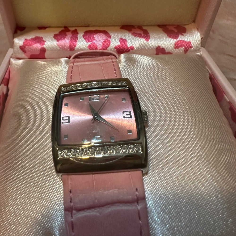 Mary Kay Pink Watch with Silver Accents